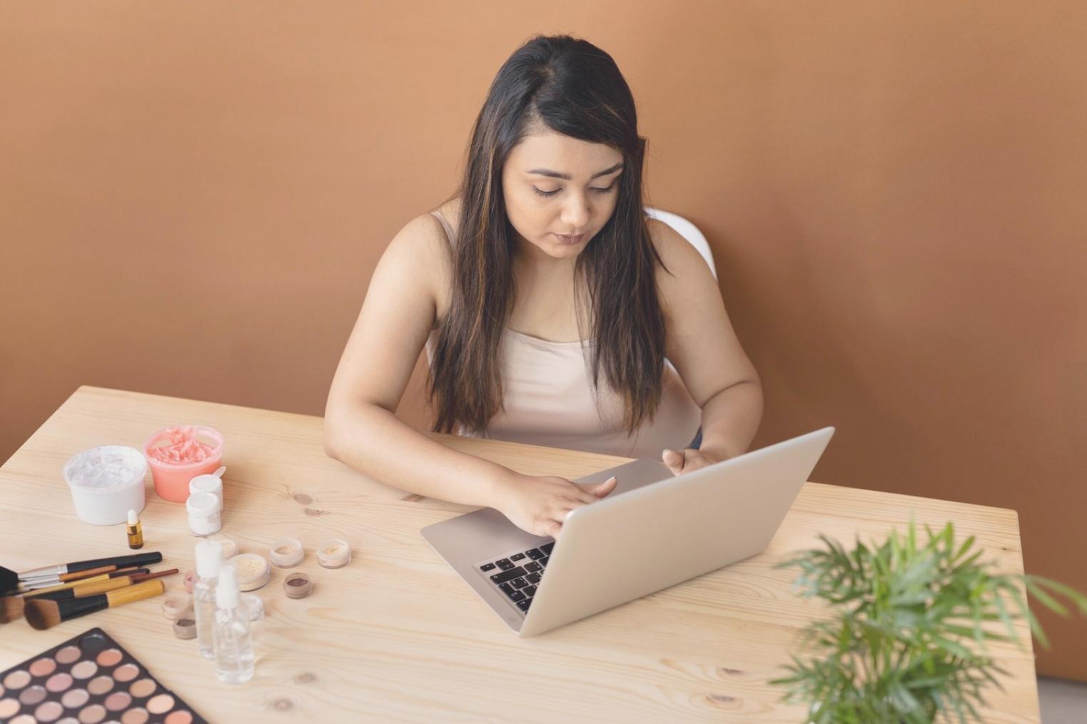 Financial planning workspace with charts and analysis